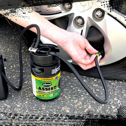 Slime Assist noodafdichtmiddel voor banden 450 ml / navulling Smart Repair Plus set – productafbeelding 4