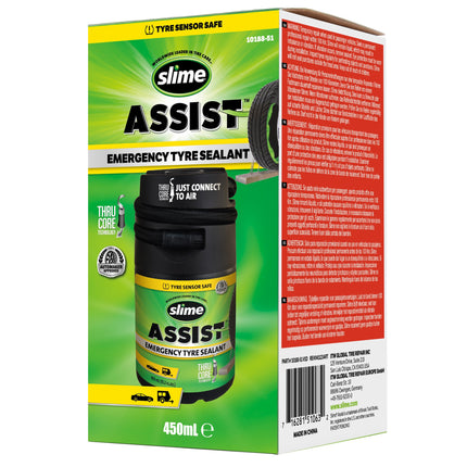 Slime Assist noodafdichtmiddel voor banden 450 ml / navulling Smart Repair Plus set – productafbeelding 2
