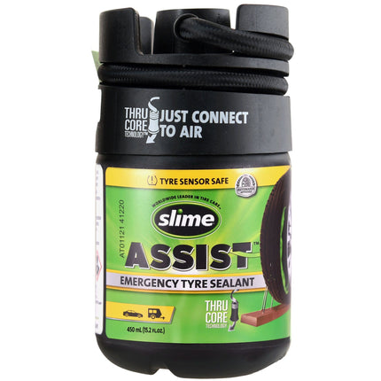 Slime Assist noodafdichtmiddel voor banden 450 ml / navulling Smart Repair Plus set