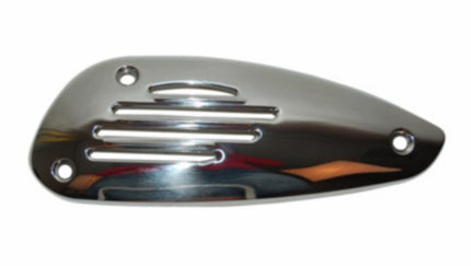 heat shield Piaggio original exhaust euro-2 chrome fly 4t-4v, liberty 4t rst, primavera, sprint, vespa lx, vespa S 4t-4v 8454655