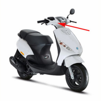 stuurkap Piaggio origineel voorzijde wit 724 piaggio, zip2000 5993170087
