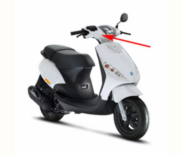 stuurkap Piaggio origineel voorzijde wit 724 piaggio, zip2000 5993170087