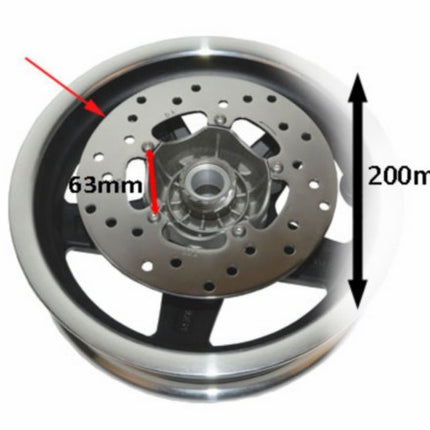 Disque de frein DMP 200mm et2-et4, fly, lxv, primavera, sprint, vespa lx, vespa S, zip2000sp