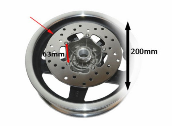 remschijf DMP 200mm et2-et4, fly, lxv, primavera, sprint, vespa lx, vespa S, zip2000sp