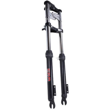 Fourche EBR longue large complète noire Puch Maxi