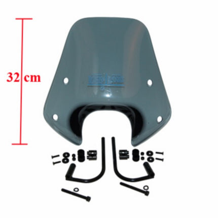 Pare-brise Piaggio d'origine avec kit de fixation bas 32cm fumé zip2000 672481