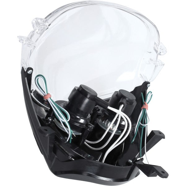 koplampunit DMP + ledverlichting zwart piaggio, zip2000