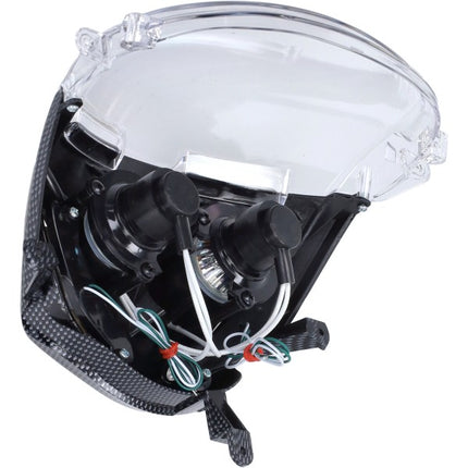 bloc optique DMP + éclairage LED carbone Piaggio, Zip2000