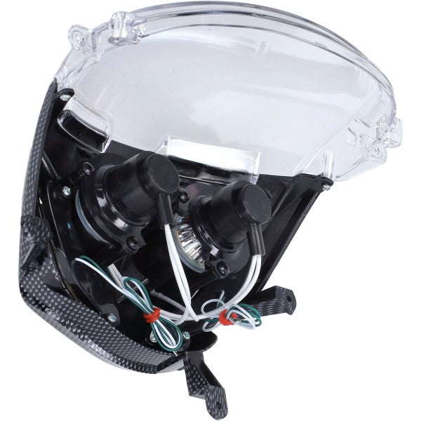 koplampunit DMP + ledverlichting carbon piaggio, zip2000