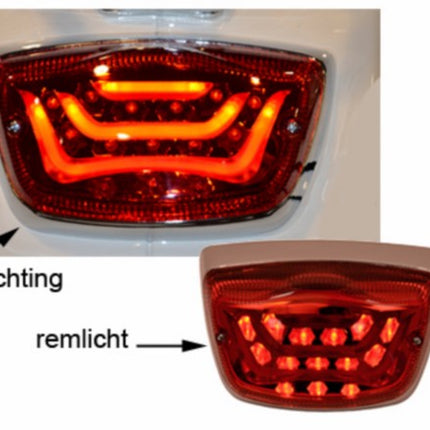 Feu arrière DMP LED rouge LXV, Vespa LX, Vespa S