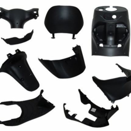 fairing set inside complete black 9-piece zip 100/125, zip2000