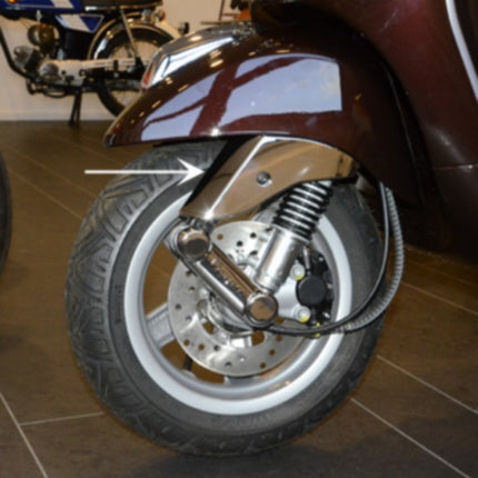 beschermkapje DMP voorvork boven exclusive line chroom vespa lx