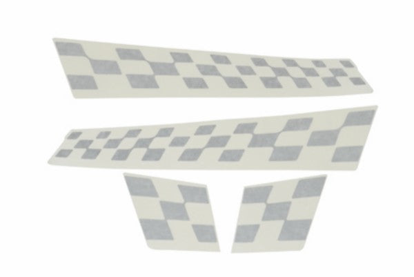 stickerset Piaggio origineel sport finish vlag grijs titanio 742/B riva, vespa S, vx50 67327700a1