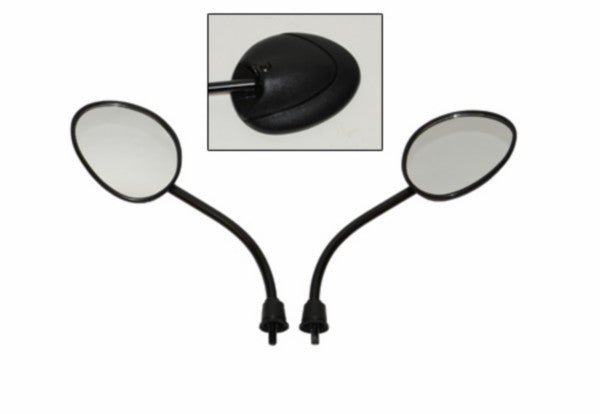 spiegelset DMP origineel model euro-2 E-keur zwart zip va2009, zip2000, zip2006 4t