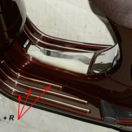 decorative trim set DMP footboard exclusive line chrome 6-piece lxv, vespa lx, vespa S=while stocks last