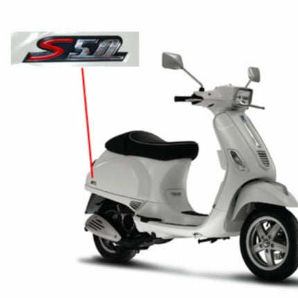 sticker Piaggio origineel woord [s50] rechtsachter smoke vespa S 673280