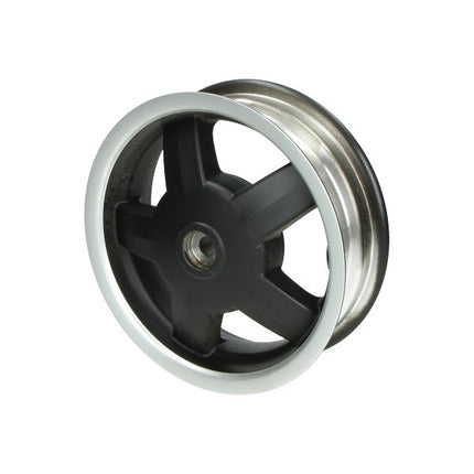 Roue arrière Piaggio noire mate/polie d'origine lxv, vespa lx, vespa S 6672536