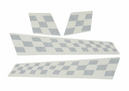 stickerset Piaggio origineel sport finish vlag zwart mat riva, vespa S, vx50 67327700a2