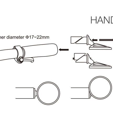 Lynx Fietsspiegel – <-> 47 mm – productafbeelding 4