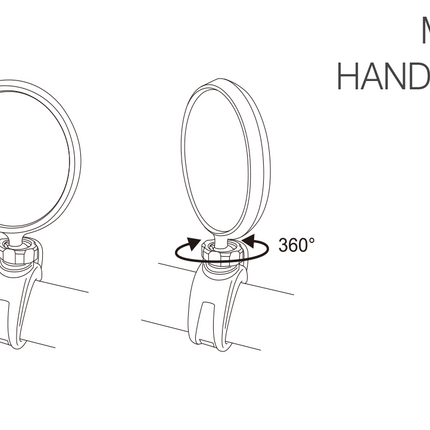 Lynx Fietsspiegel – <-> 57 mm – productafbeelding 4