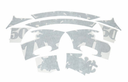 Kit d'autocollants Piaggio d'origine camouflage spécial noir mat zip2000 675153