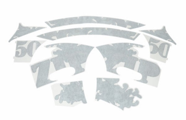 stickerset Piaggio origineel special camouflage zwart mat zip2000 675153