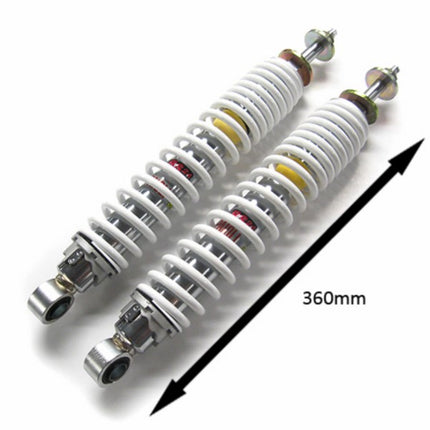 Amortisseurs Malossi RS24 arrière 345mm chrome/blanc GTS tous modèles, GTV, GTS Super 300cc 4613185