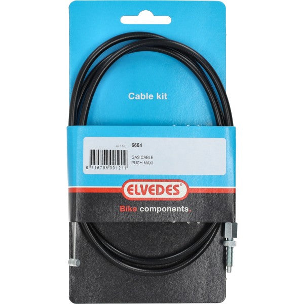 gaskabel elvedes zwart puch maxi