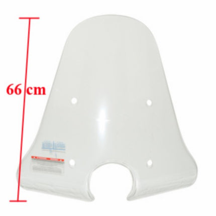 windshield Piaggio original without mounting kit 66cm WxH 624757