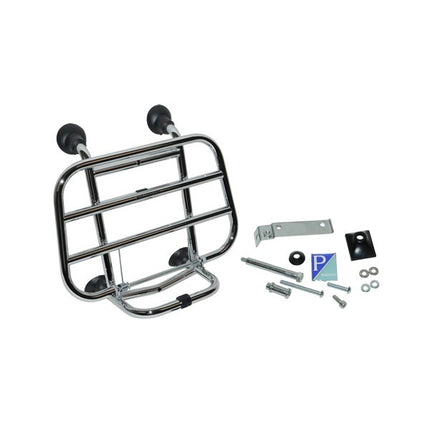 Porte-bagages avant Piaggio d'origine pliable chromé Primavera, Sprint 1b011216