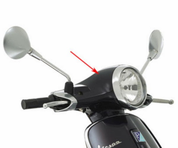 stuurkap Piaggio origineel boven zwart vulcano 98/a primavera 67364600xn2