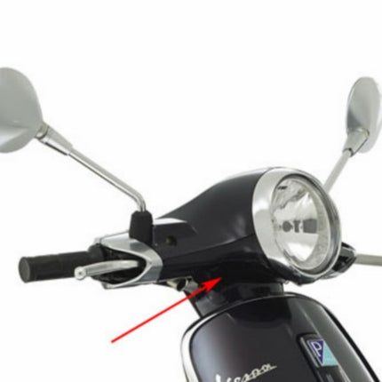 stuurkap Piaggio origineel onder zwart vulcano 98/a primavera 1b005469000xn2=op=op
