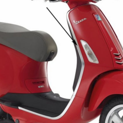 jonc de garniture Piaggio original tablier avant droit chrome primavera, sprint 673639