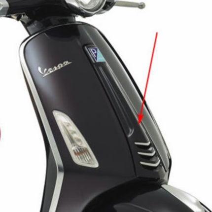 voorscherm Piaggio origineel midden zwart vulcano 98/a primavera 1b000203000xn2