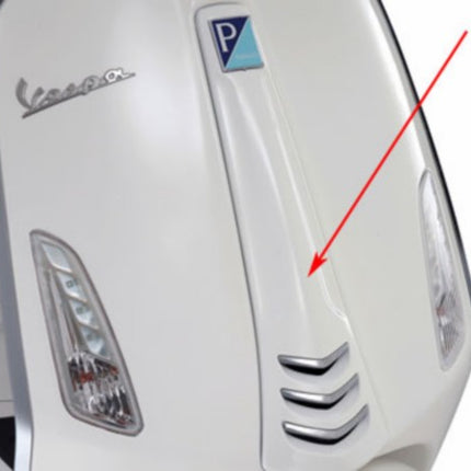 Tablier avant Piaggio original blanc moyen fusion 544 primavera, sprint 1b000203000br