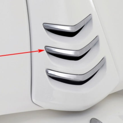 trim Piaggio original front fender middle euro-2/4 middle chrome matte primavera, sprint 1b000273