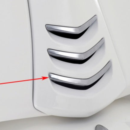 decorative strip Piaggio original front fender center euro-2/4 under chrome matte primavera, sprint 1b000274