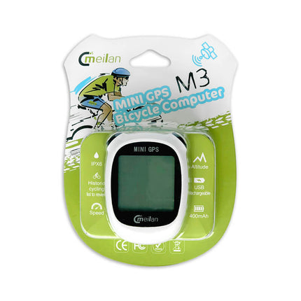 Meilan Fietscomputer GPS M3 Mini – USB oplaadbaar – FK427210.WHI – productafbeelding 3