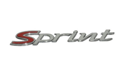 sticker Piaggio original word [sprint] side cover chrome sprint 125 4t, sprint 150 4t, sprint 4t 1b000943