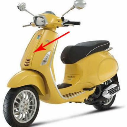 Windshield Piaggio original middle yellow 968/a sprint 1b000203000l5=op=op