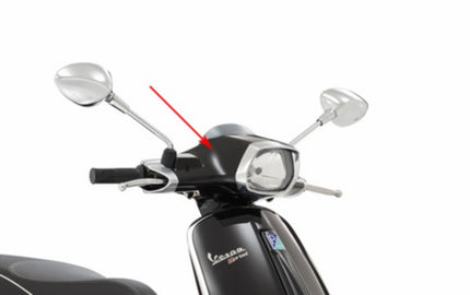 Coque guidon Piaggio d'origine partie supérieure noir lucido 94 sprint 1b00007100090