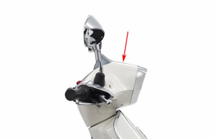 Cache-guidon Piaggio original blanc supérieur monte 544 sprint 1b000071000br