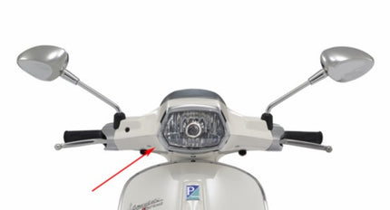 stuurkap Piaggio origineel onder wit monte 544 sprint 1b001231000br