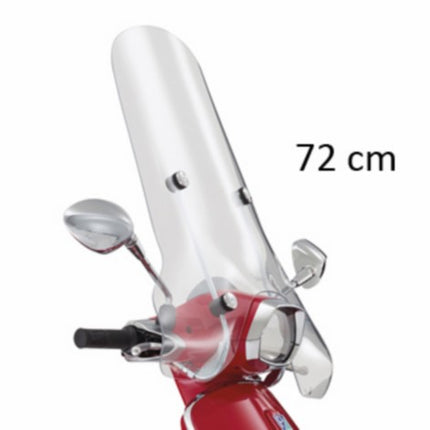 Pare-brise Piaggio d'origine avec kit de fixation hauteur 72 cm transparent sprint 1b001114