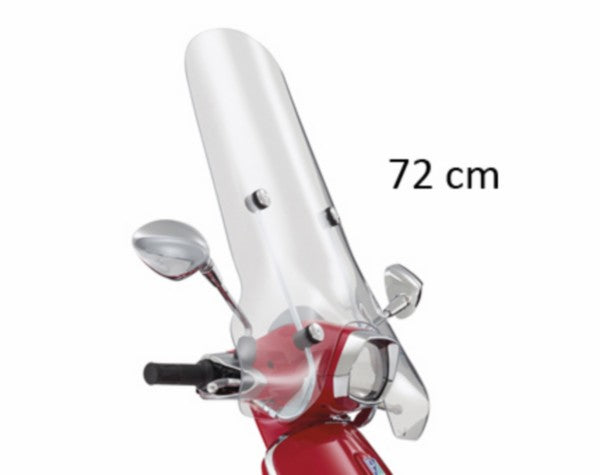 windscherm Piaggio origineel met bevestigingsset hoog 72cm helder sprint 1b001114
