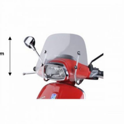 Pare-brise Piaggio d'origine avec kit de fixation bas 34cm fumé sprint 1b001162