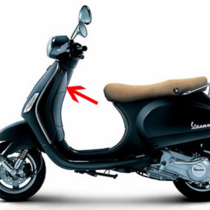 bouclier noir graphite 79/a vespa lx