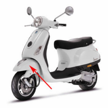 Garde-boue avant blanc fusion 544 Vespa LX FL