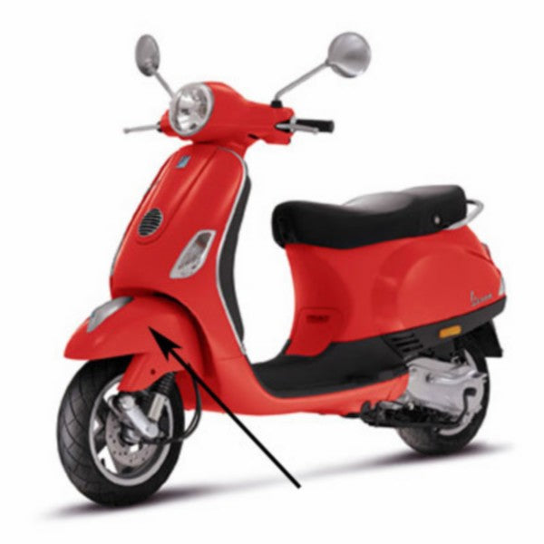 voorspatbord rood dragon 894 vespa lx fl