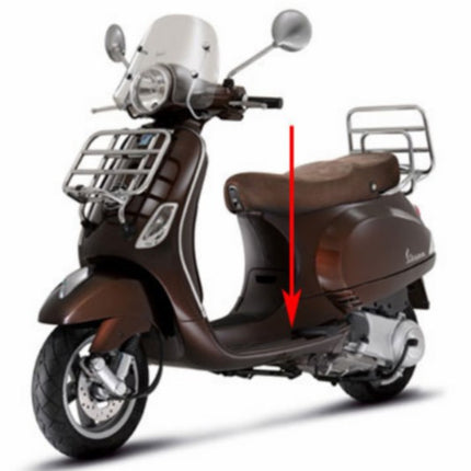 footboard brown marrone 112/a vespa lx